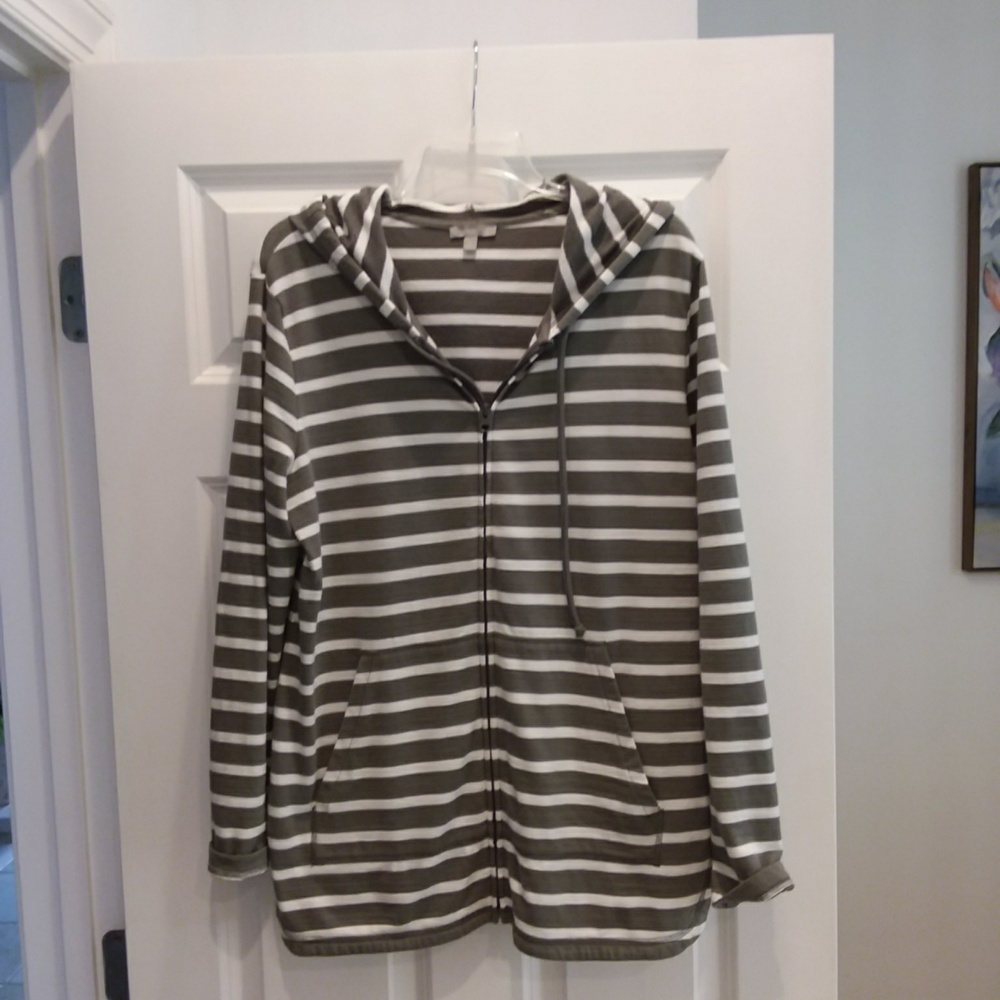 Talbots T by TALBOTS terry hoodie jacket